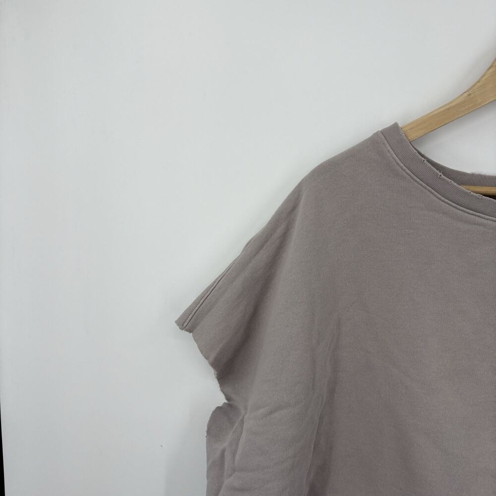 Frank & Eileen Capelet Sweatshirt One Size Minimalist Lounge Luxury Capsule Soft - Picture 3 of 10